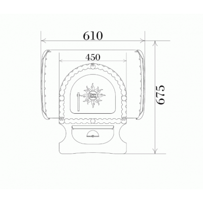 Печь для бани стальная "Святогор", 10 мм